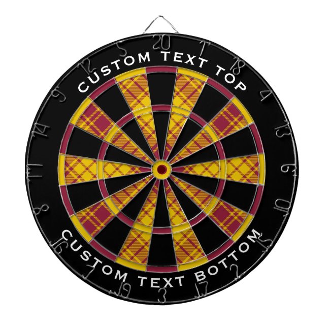 Clan MacMillan Dress Tartan Dartboard (Front)