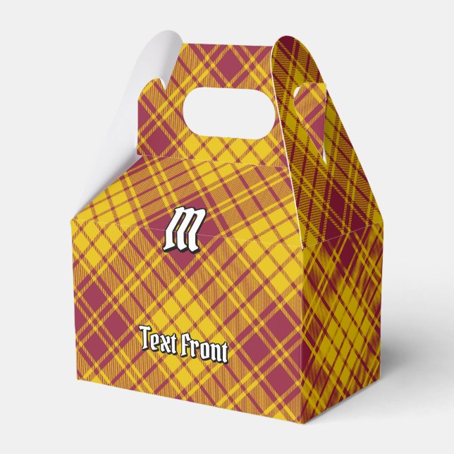 Clan MacMillan Dress Tartan Favour Box (Front Side)