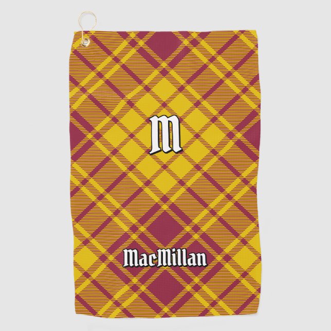 Clan MacMillan Dress Tartan Golf Towel (Front)
