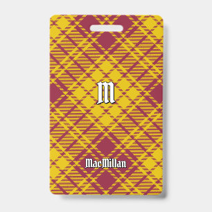 Clan MacMillan Dress Tartan ID Badge