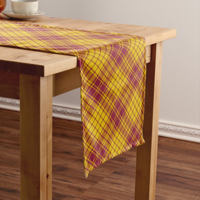 Clan MacMillan Dress Tartan Long Table Runner (In Situ)