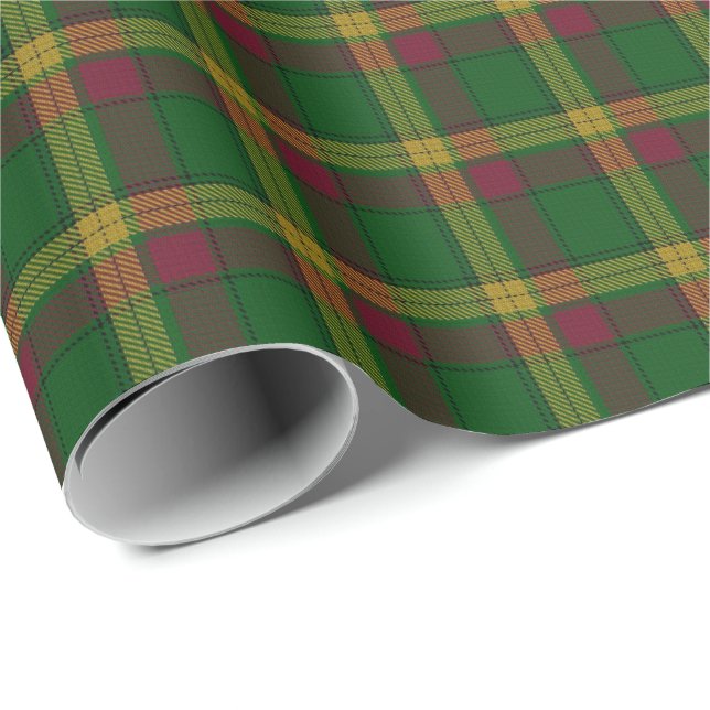 Clan MacMillan Scottish Tartan Wrapping Paper (Roll Corner)