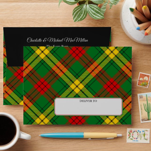 Clan MacMillan Tartan Envelope (Desk)