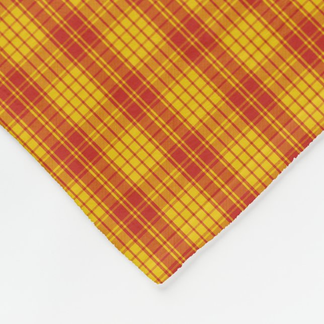 Clan MacMillan Tartan Fleece Blanket (Corner)