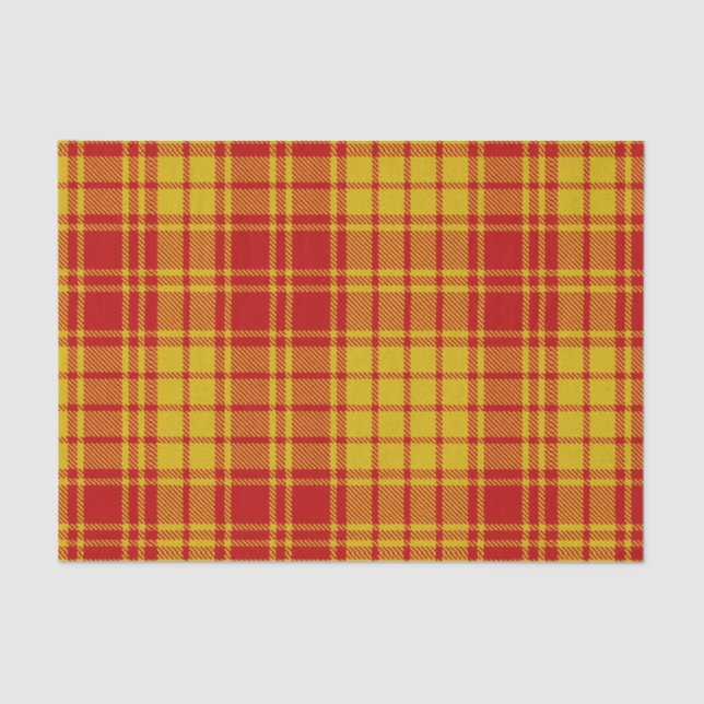 Clan MacMillan Tartan pattern Tissue Paper (Front)