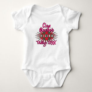 Clan MacNab Tartan Burst Vintage Birthyear Baby Bodysuit