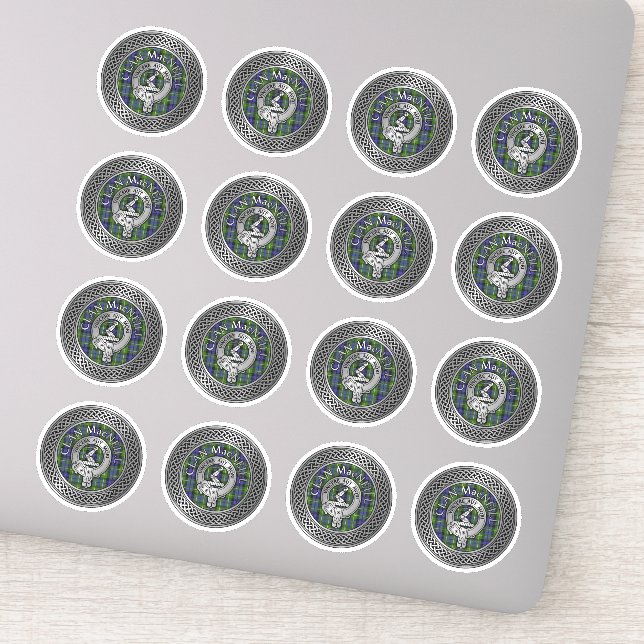 Clan MacNeill of Gigha Crest & Tartan Sticker (Detail)