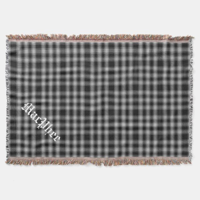 Clan MacPhee Tartan Plaid Custom Throw Blanket (Front)