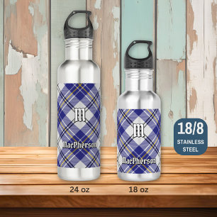 Clan MacPherson Blue Dress Tartan 710 Ml Water Bottle