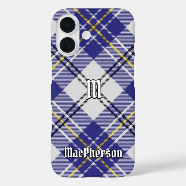 Clan MacPherson Blue Dress Tartan Case-Mate iPhone Case (Back)