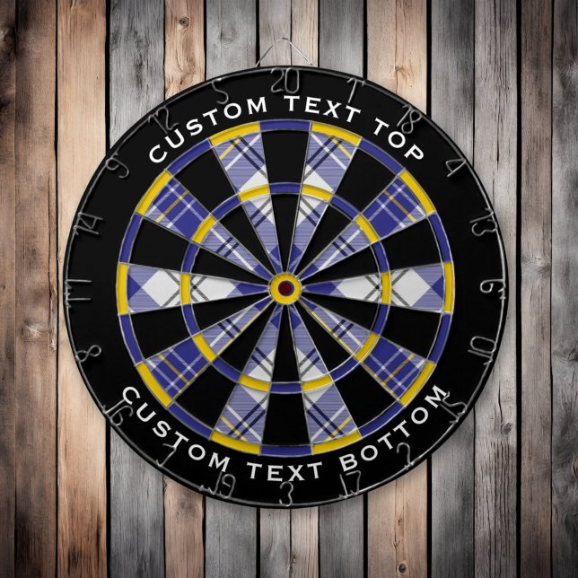 Clan MacPherson Blue Dress Tartan Dart Board (Creator Uploaded)