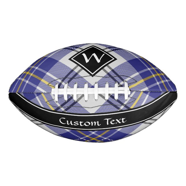 Clan MacPherson Blue Dress Tartan Football (Front)