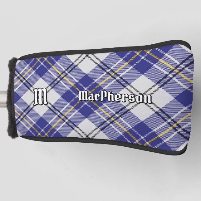 Clan MacPherson Blue Dress Tartan Golf Head Cover (Front)
