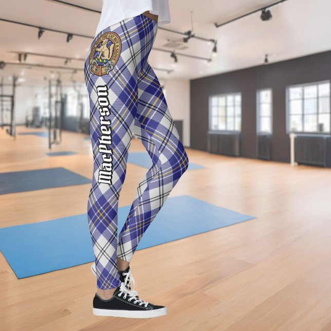 Clan MacPherson Blue Dress Tartan Leggings (Creator Uploaded)