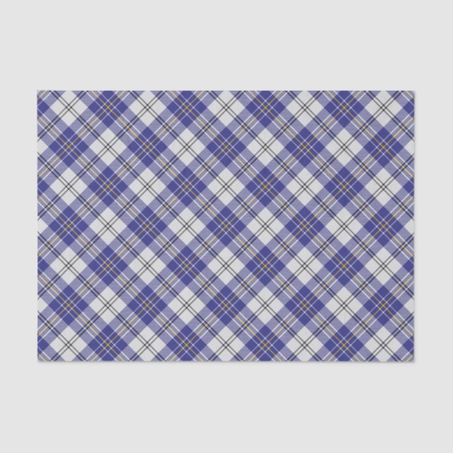 Clan MacPherson Blue Dress Tartan Tissue Paper (Front)