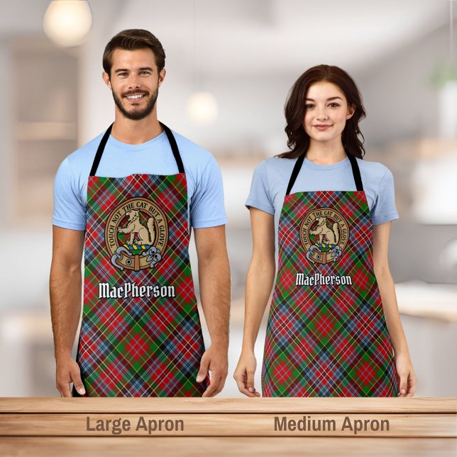 Clan MacPherson Crest over Tartan Apron (Creator Uploaded)