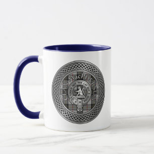 Clan MacPherson Crest & Tartan Knot Mug