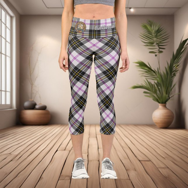 Clan MacPherson Dress Tartan Capri Leggings (Creator Uploaded)