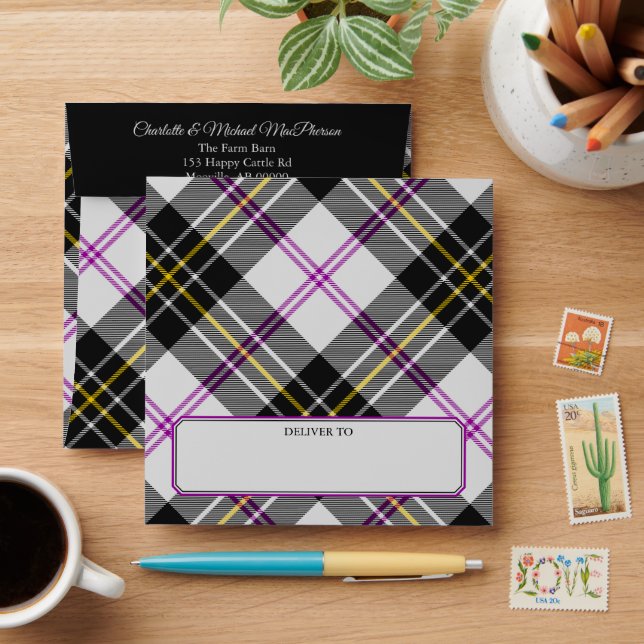 Clan MacPherson Dress Tartan Envelope (Desk)