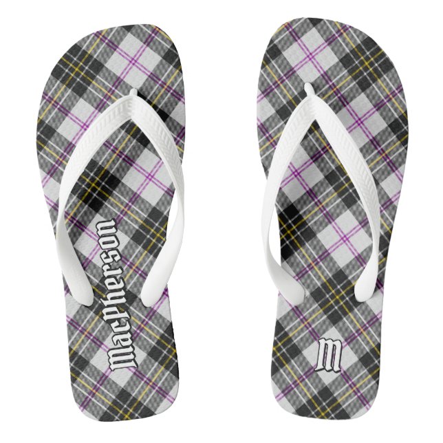 Clan MacPherson Dress Tartan Flip Flops (Footbed)