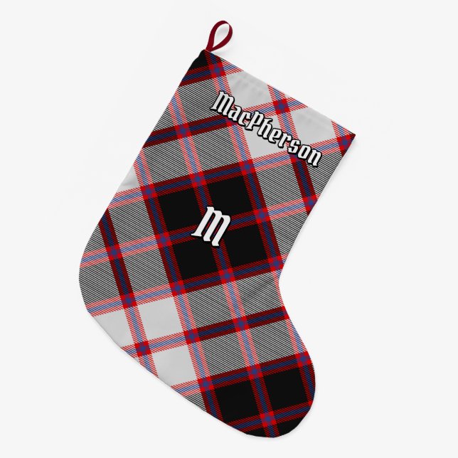 Clan MacPherson Hunting Tartan Christmas Stocking (Front (Hanging))