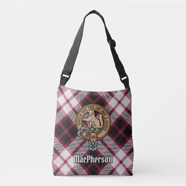 Clan MacPherson Hunting Tartan Crossbody Bag (Front)