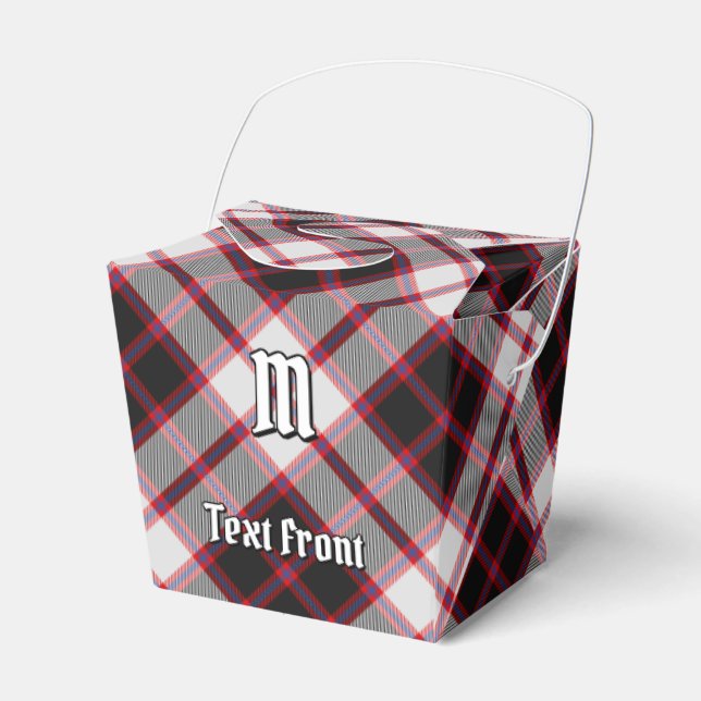 Clan MacPherson Hunting Tartan Favour Box (Front Side)