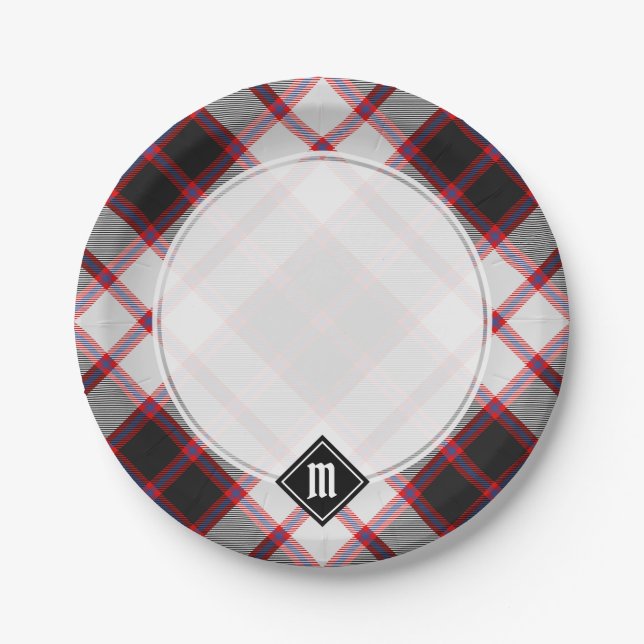 Clan MacPherson Hunting Tartan Paper Plates (Front)