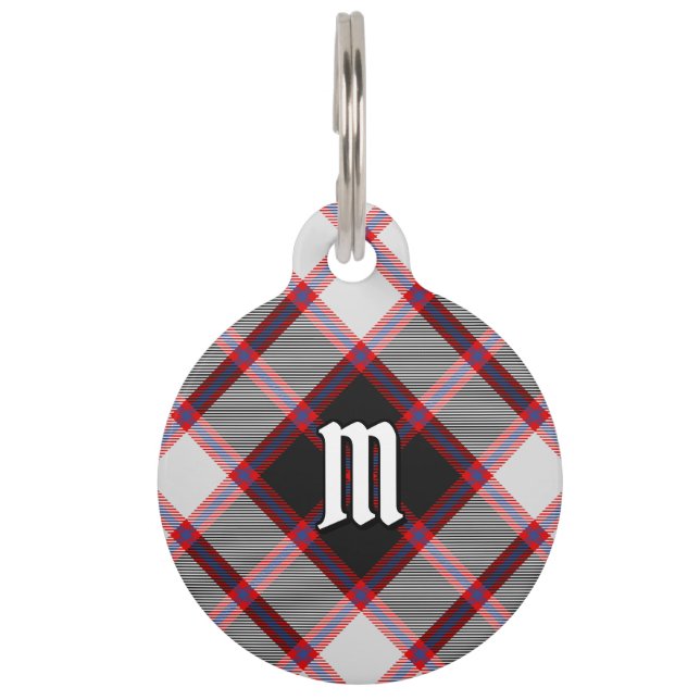 Clan MacPherson Hunting Tartan Pet ID Tag (Front)