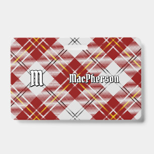 Clan MacPherson Red Dress Tartan Badge ID Badge