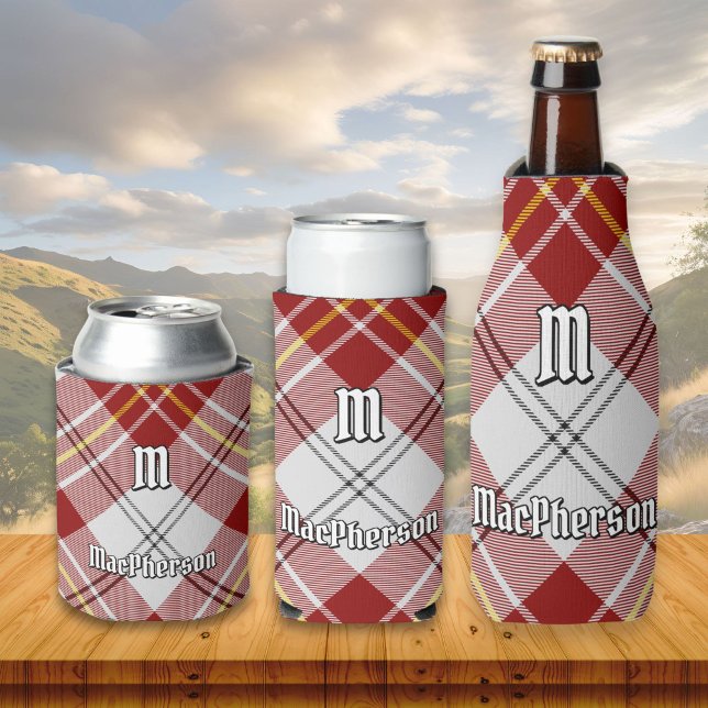 Clan MacPherson Red Dress Tartan Can Cooler (Creator Uploaded)