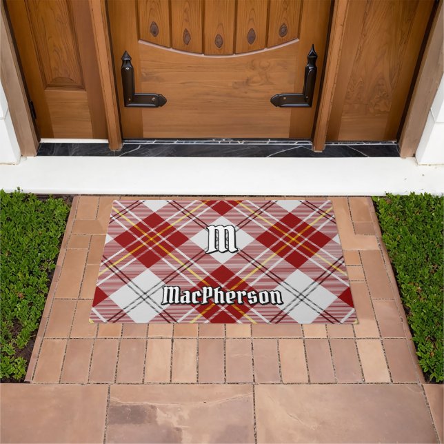 Clan MacPherson Red Dress Tartan Doormat (Outdoor)