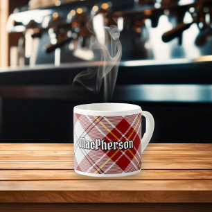 Clan MacPherson Red Dress Tartan Espresso Cup