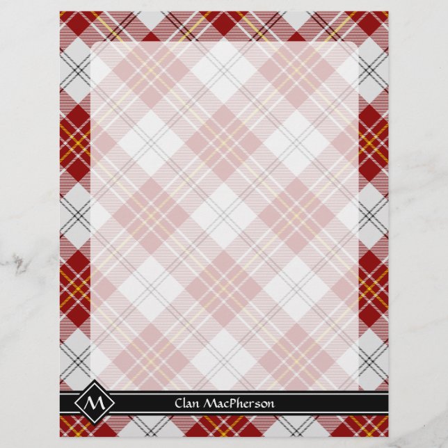 Clan MacPherson Red Dress Tartan Flyer (Front)