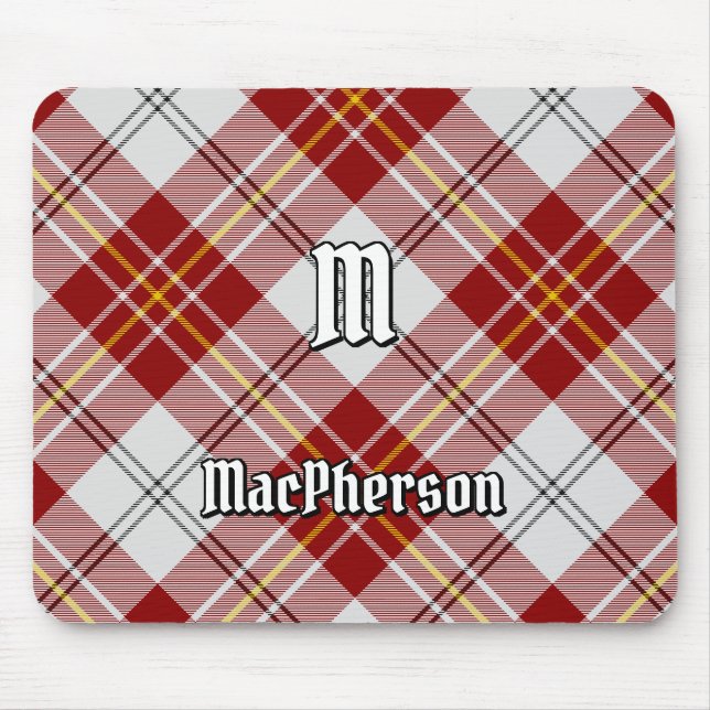 Clan MacPherson Red Dress Tartan Mouse Pad (Front)