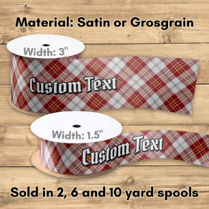 Clan MacPherson Red Dress Tartan Satin Ribbon