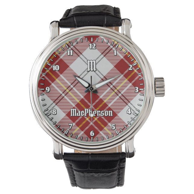 Clan MacPherson Red Dress Tartan Watch (Front)