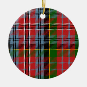 Clan MacPherson Tartan Ceramic Tree Decoration
