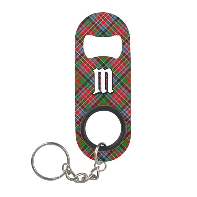 Clan MacPherson Tartan Keychain Bottle Opener (Front)