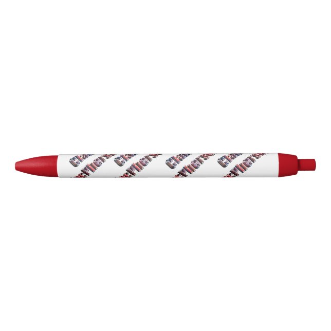 Clan MacPherson Tartan Logo, Blue Ink Pen (Front)