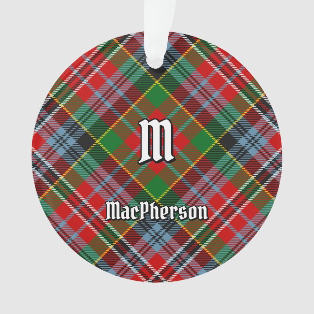 Clan MacPherson Tartan Ornament (Front)