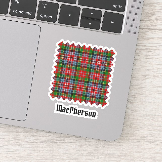 Clan MacPherson Tartan Sticker (Detail)