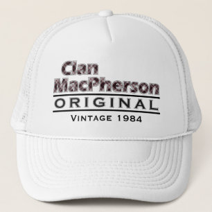 Clan MacPherson Vintage Customise Your Birthyear Trucker Hat