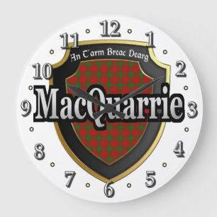 Clan MacQuarrie Tartan Scottish Dream Clock