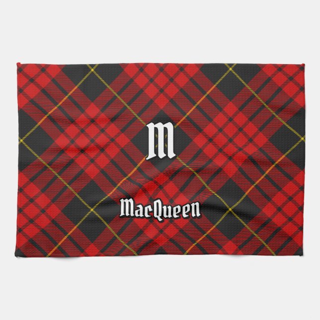 Clan MacQueen Tartan Tea Towel (Horizontal)