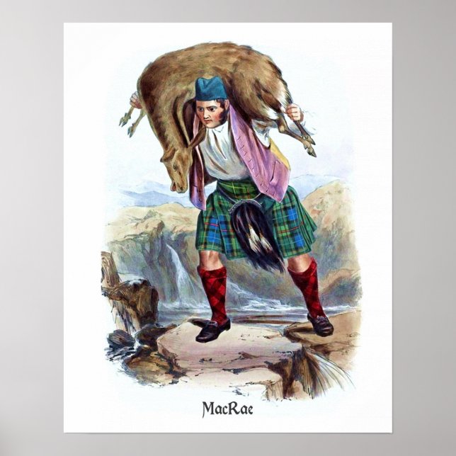 Clan MacRae by R. R. McIan Poster (Front)