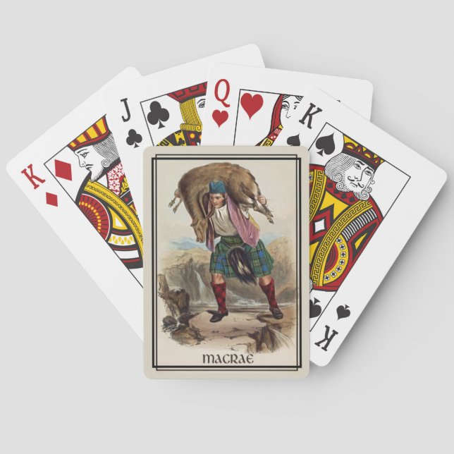 Clan MacRae Classic Scotland Bicycle Deck Playing Cards (Back)