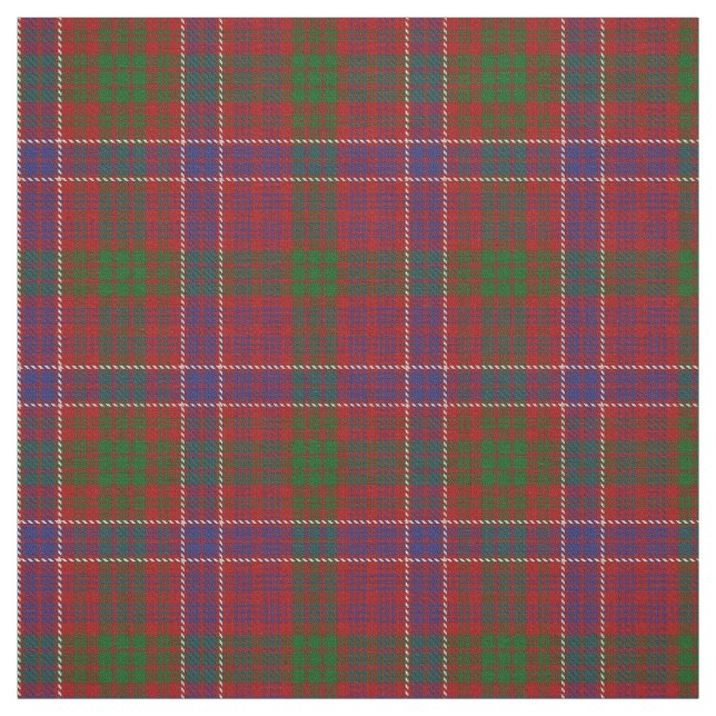 Clan MacRae Red Scottish Tartan Plaid Fabric (Swatch)