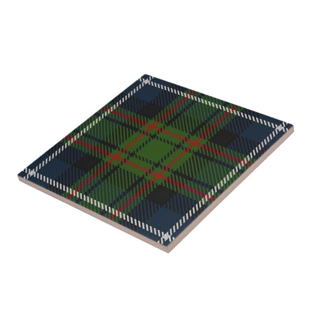 Clan MacRae Scottish Expressions Tartan Ceramic Tile (Side)
