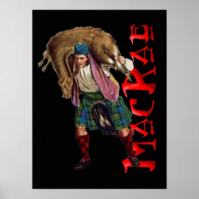 Clan MacRae Scottish Highland Dream Poster (Front)
